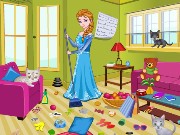 Elsa Kitty Room Cleaning Game