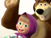 Masha and the Bear Candy Shooter Game
