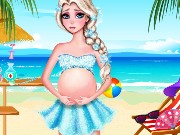 Pregnant Elsa Beach Day Game