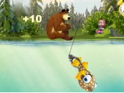 Masha and the Bear Fishing Game