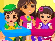 Dora Twins Babysitter Game
