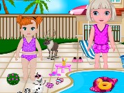 Frozen Baby Swimming Pool Decor Game