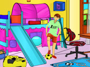 Kids Bedroom Coloring Game