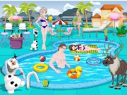 Frozen Swimming Pool Decoration Game