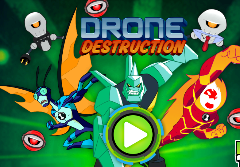 Ben 10 Drone Destruction