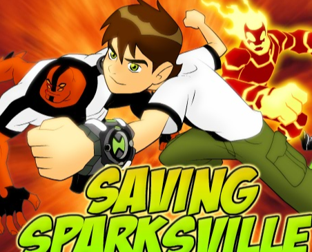 Ben 10 Saving Sparksville Game