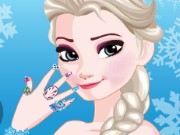 queen Elsa Nail Designs