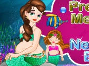 Pregnant Mermaid And Newborn Baby