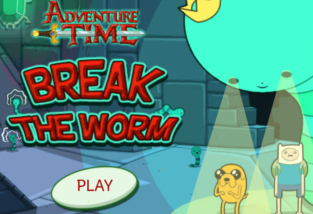 Adventure Time Break the Worm Game