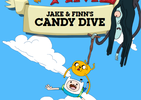 Adventure Time Candy Dive Game