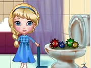 Elsa Clean Bathroom Game