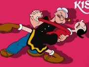 Popeye and Olive Kiss Game