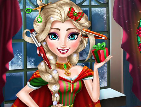 Elsa Christmas Real Haircuts Game