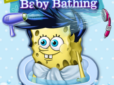 Spongebob Baby Bathing Game
