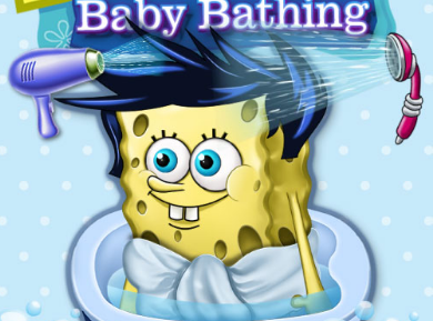 Spongebob Baby Bathing