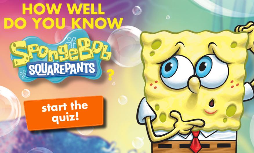 Spongebob How Well Do You Know Game