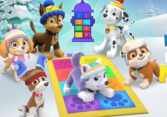 PAW Patrol Snow Day Math Moves