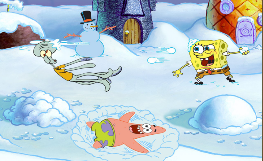 SpongeBobNew Years Puzzle Game
