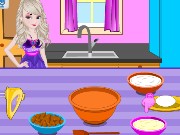 Elsa Cooking Chunky Cheesecake