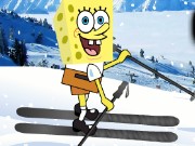 Spongebob Skiing