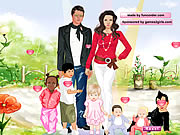 Angelina and Brad Dressup Game