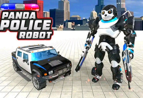 Police Panda Robot Game