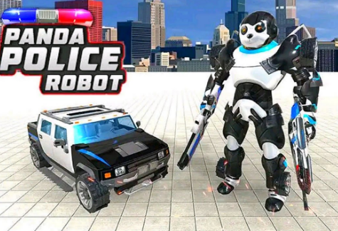 Police Panda Robot