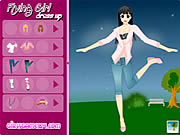 Flying Girl Dressup Game