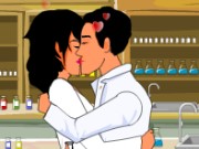 Chemistry Lab Kissing