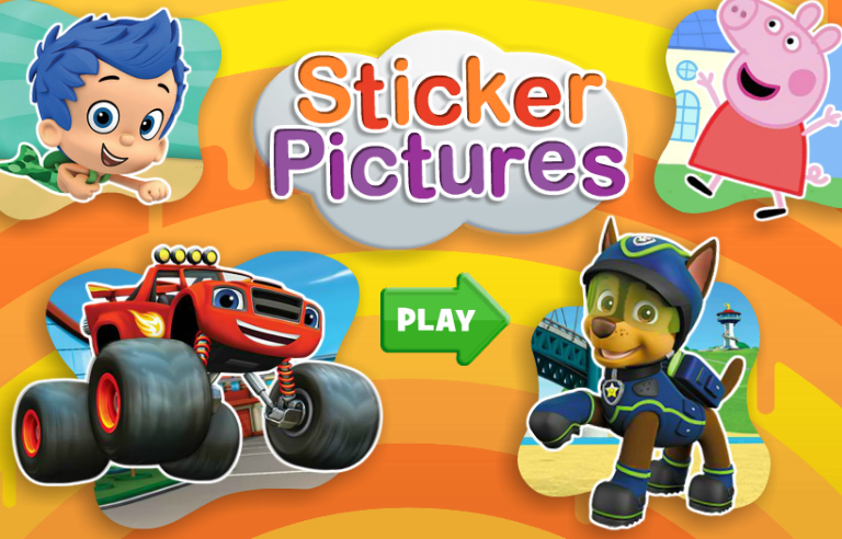 Paw Patrol Sticker Pictures Game