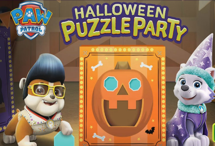 PAW Patrol Halloween Puzzle Party Game