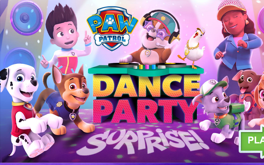 PAW Patrol Dance Party Surprise Game