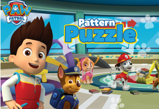 Paw Patrol Pattern Puzzle Game