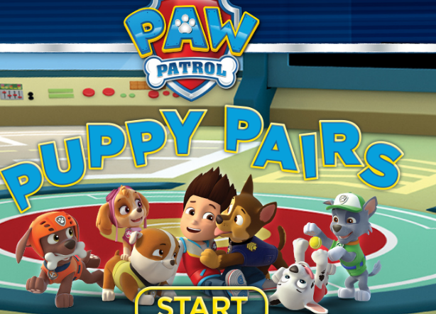 PAW Patrol Puppy Pairs Game