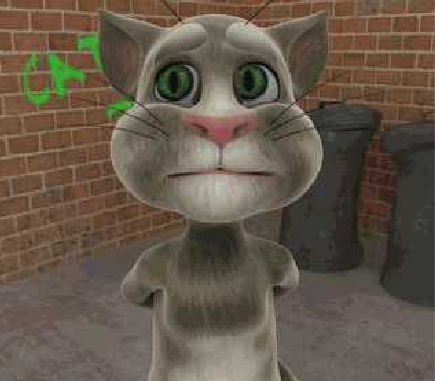 Talking Tom Drinking Milk