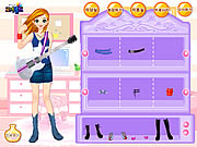 Guitar Girl Dressup Game