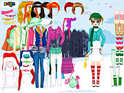 Winter Walking Dress Up Game