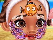 Baby Moana Face Art Game