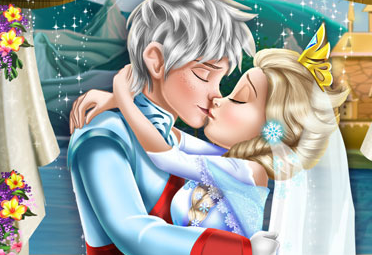 Ice Queen Wedding Kiss Game