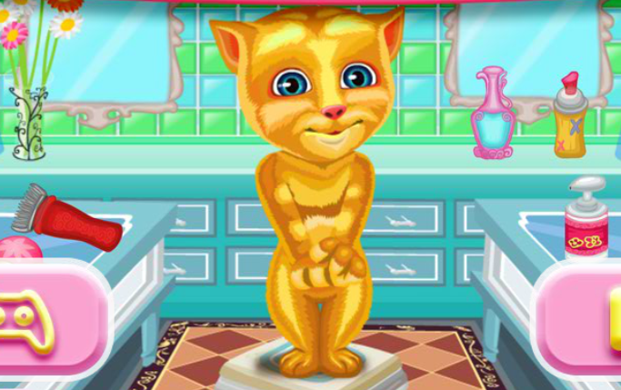 Talking Tom Ginger Shaving