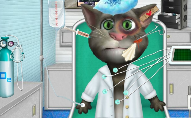 Talking Tom Ambulance Game