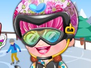 Baby Hazel Skier Dressup