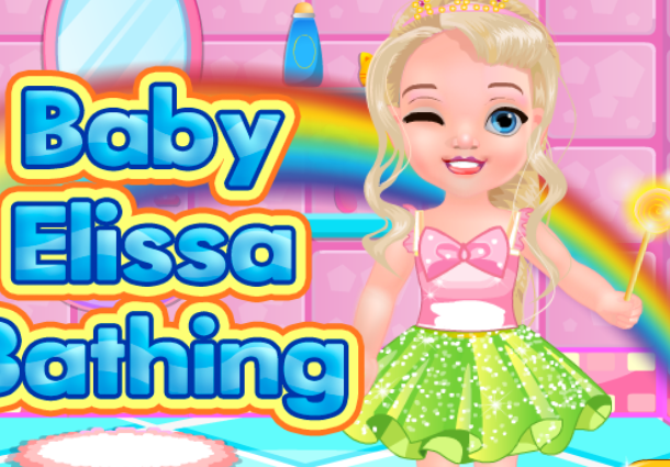 Baby Elissa Bathing