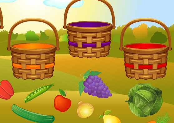 Learning  Fruits and Vegetables Game