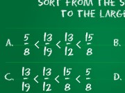 Mathematical Sort Fraction Game
