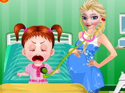 Pregnant Elsa Baby Doctor Game