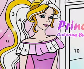 Princess Coloring By Number Game