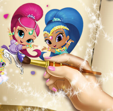 Shimmer and Shine Coloring Book