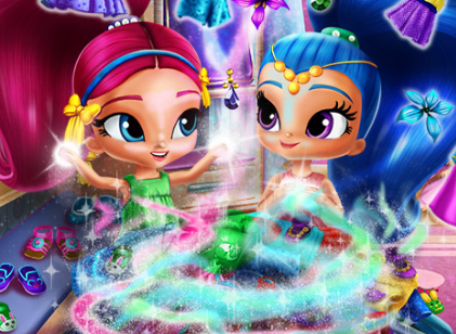 Shimmer And Shine Wardrobe Cleaning Game
