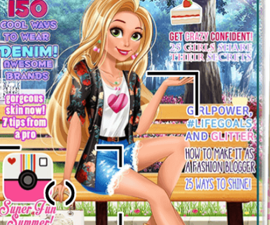 Princess Rapunzel Paparazzi Diva Game